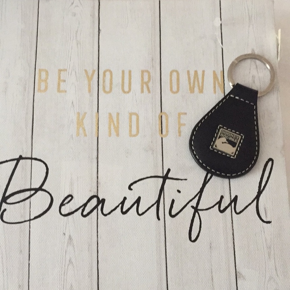 Dooney & Bourke NWT Brown Leather Keychain